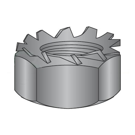 Newport Fasteners Lock Nut, #4-40, Steel, Black Zinc, 0.087 in Ht, 5000 PK 510300